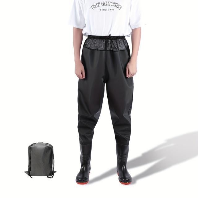 TEMU ウェーダー 釣り 胴長 長靴 防水 どうなが靴 作業用 レディース ワークマン 胴付長靴 磯長靴 フィッシングウェーダー 防災グッズ 簡単着脱 川 海 渓流 田植え 浅瀬 漁業