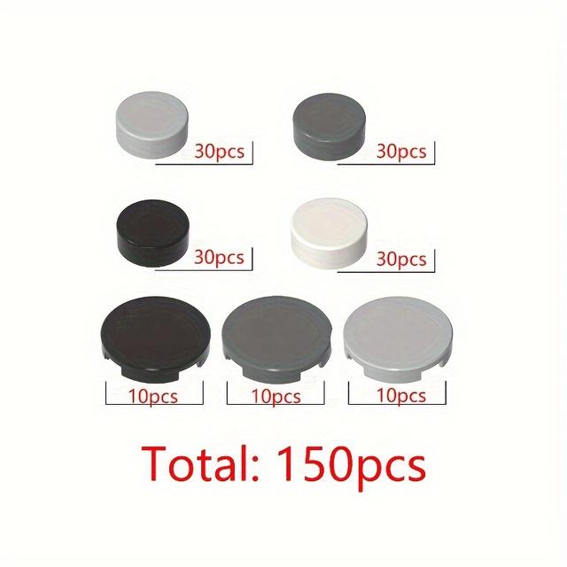 TEMU 150pcs Building Blocks For Decoration, Garden Road Cobbled Street Halloween Kit, 1x1 2x2 Smooth Base Parts Compatible With 98138 4150 14769 Building Blocks Accessories