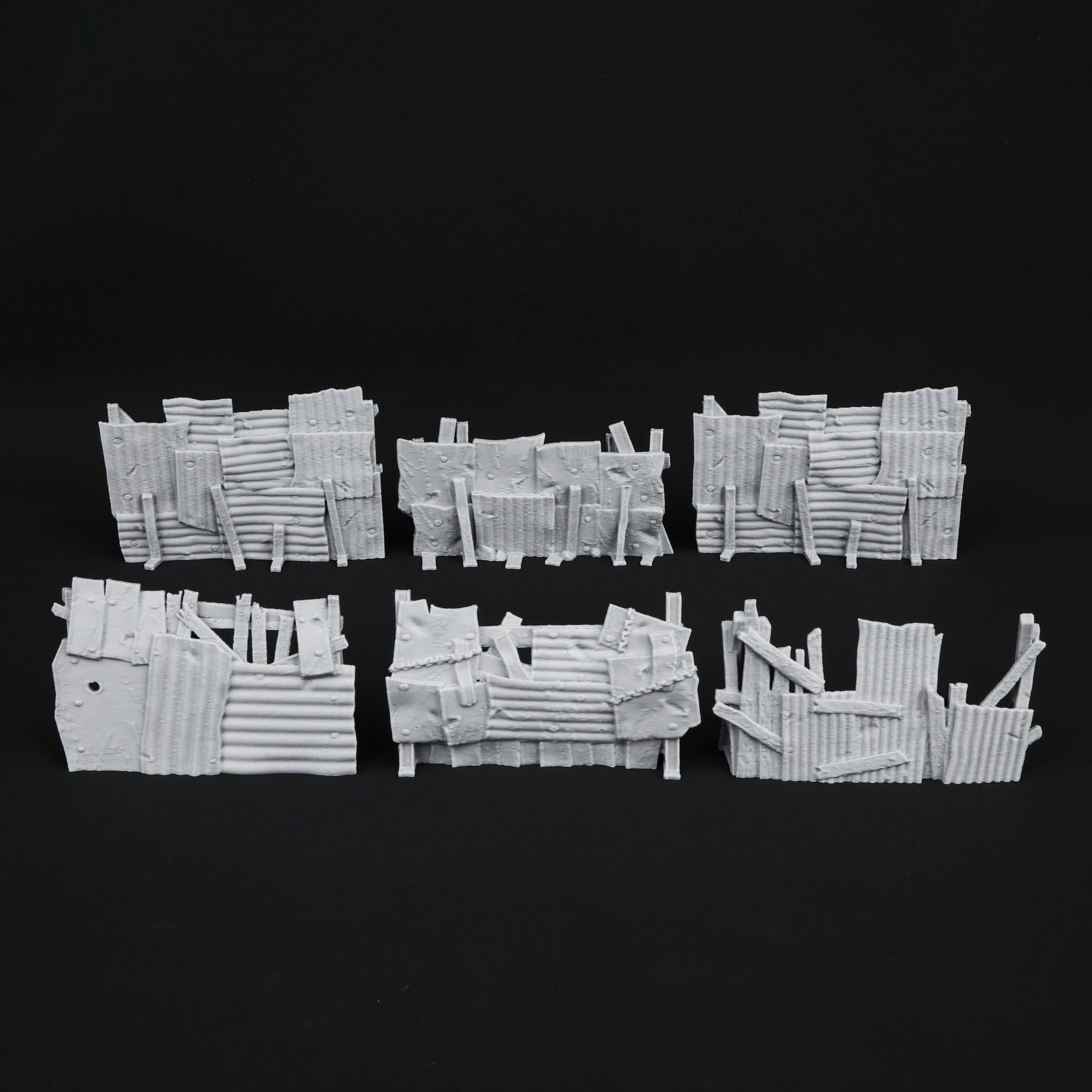 TEMU Set de 6 piezas de valla de desértico para RPG, adiciones de construcción de para juegos de mesa TTRPG, regalo de Navidad y Halloween