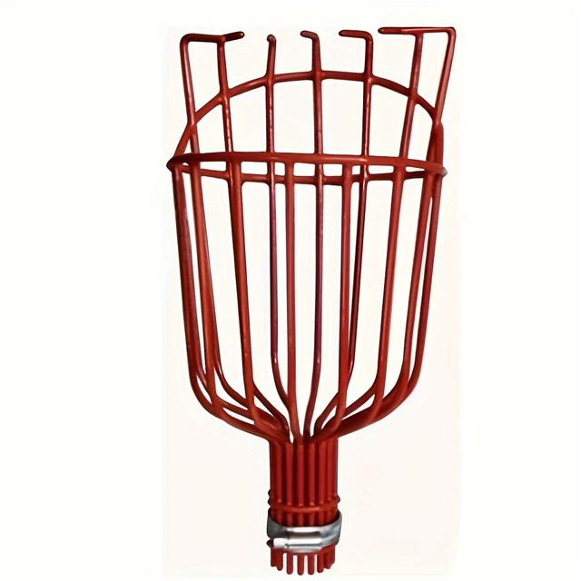 TEMU Versatile Fruit Picker Tool With Basket - Ideal For , Oranges, Avocados, , Lemons, & - Durable Metal Construction