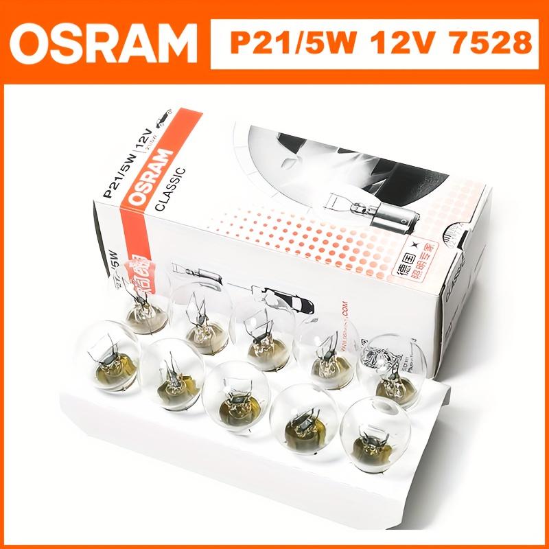 TEMU 10pcs/box Osram P21/5w 12v 7528 Replacing Bulbs For Car Turn , Rear Fog Lights, And Brake Lights, Car Light Bulb, Car Turn Signal Light Bulb, Oem: 5148 7158 434, Without Battery