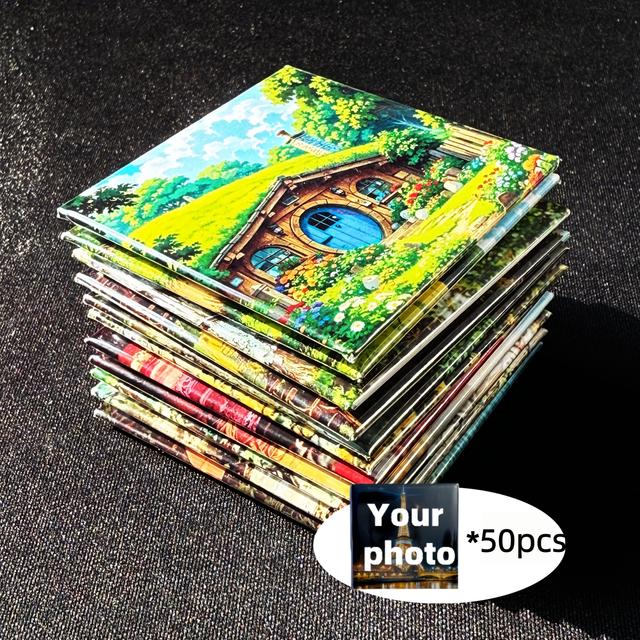 TEMU 50 Custom Photo/logo Fridge Magnets - Personalized Gifts For Weddings/birthdays/parties | Suitable For Home And Business Use