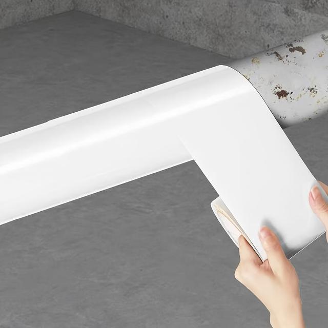 TEMU White Pipe Decorative Sticker, Waterproof Cover For Kitchen Gas Pipes, Bathroom Pipe Concealer, Pipe Cover, Ugly Pipe Sticker
