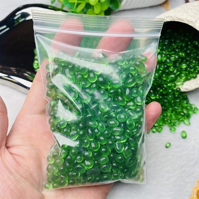 TEMU 2oz/5oz Vibrant Polished Glass Gravel - Glossy Finish Crystal Stones For Aquariums & Crafts, Ideal For Decorative Projects, Decorative Gravel|uniform Shape| Stones