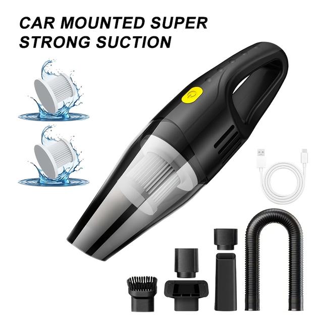TEMU High--held Wireless Car Vacuum Cleaner For Family Car Usb Charging Wireless Mini Home Vacuum Cleaner With .