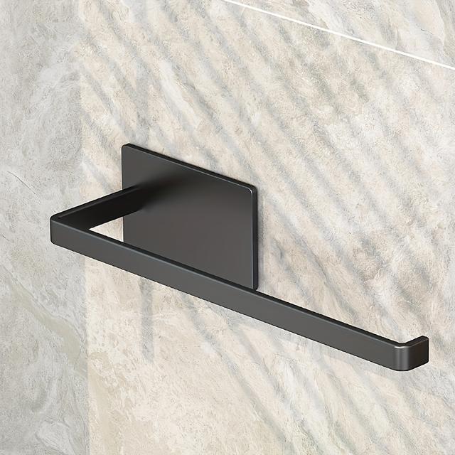 TEMU 1pc Paper Towel Holder - Wall Mount, Under Cabinet Roll Dispenser For Kitchen, -adhesive Or Installation, Durable & Lightweight Construction, Towel Holder For Kitchen