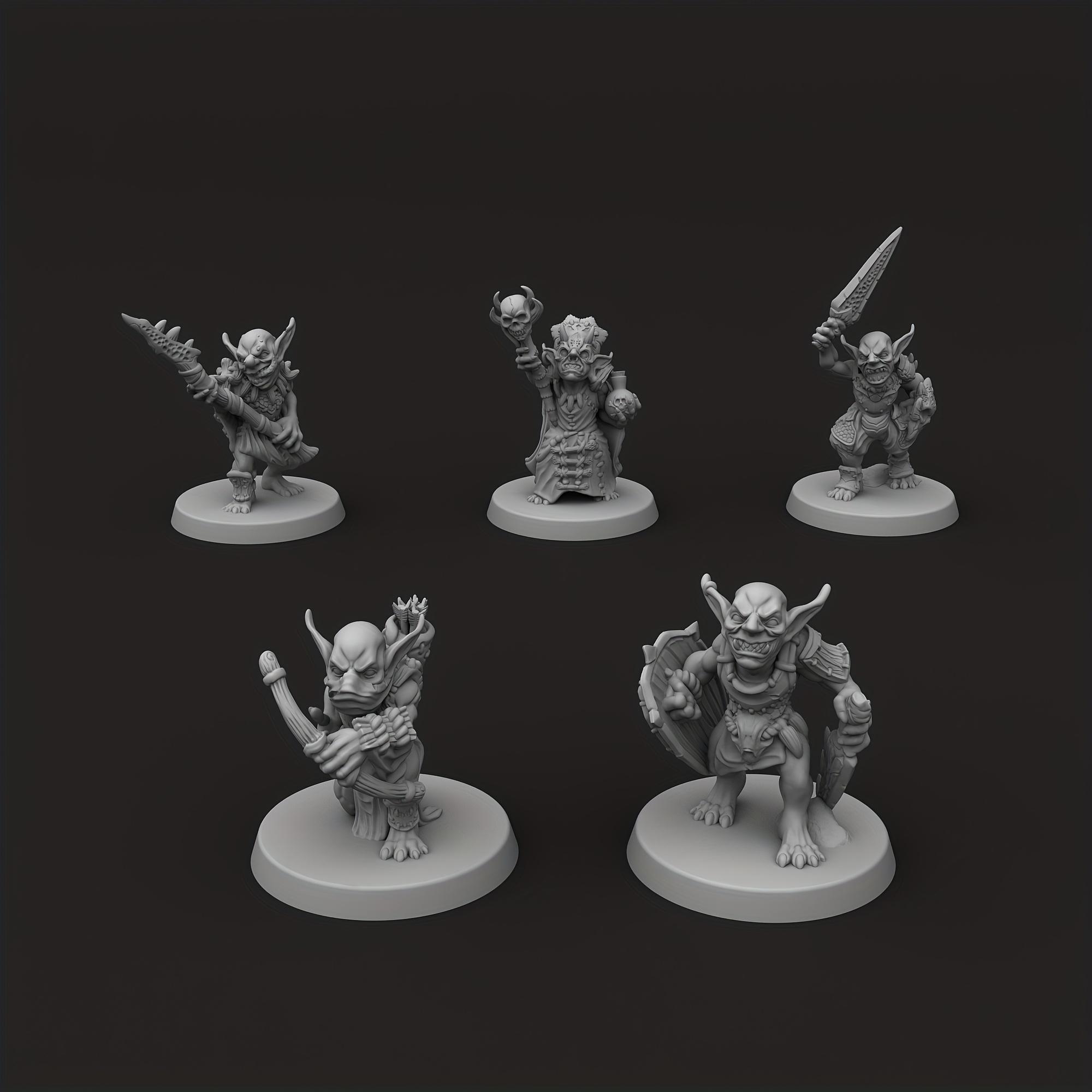 TEMU 5pcs Set Miniatureexpertly For Tabletop Role-playing Games, Compatible With All Fantasy Gaming Systems. Plastic Gaming Accessory.