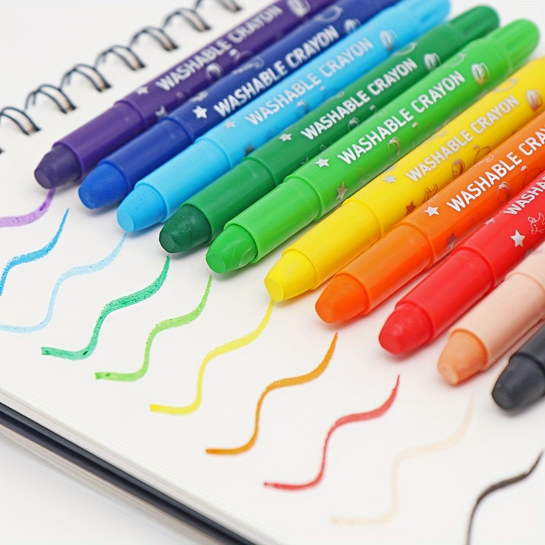 TEMU 10pcs Colored Gel Crayons, Non-toxic Set For Coloring, Washable And Crayons, For Easter Basket Stuffers