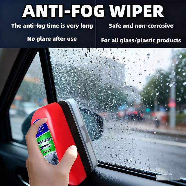 TEMU 120ml/4.06oz Anti-fogging Wiper For Cars Lorries Suv Vehicles Windshield/windscreen Side Mirror Glass Driving Long Lasting Effect Agent