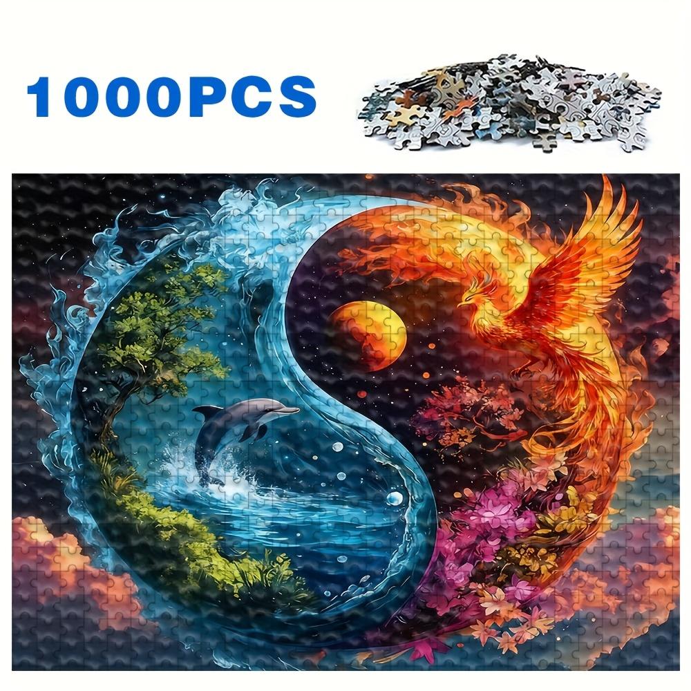 TEMU 500/1000pcs Jigsaw Puzzles Featuring Natural Scenery, Animal Farms, Creative Famous Paintings, And More. High-, Ultra-high-definition Patterns For An Experience. Perfect For Holiday