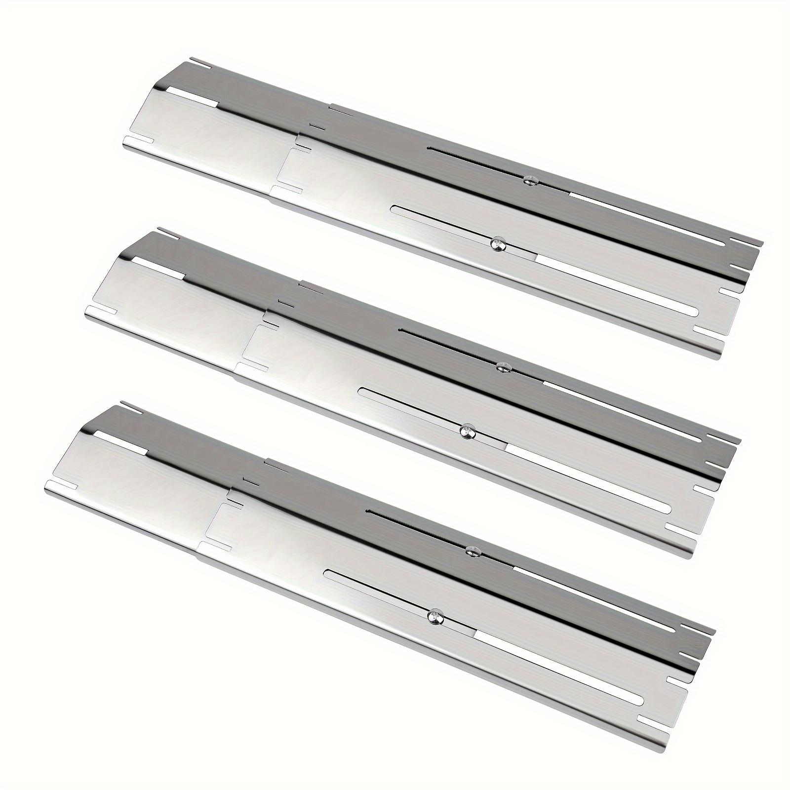 TEMU 2/3/4/5/6pcs, Stainless Steel Universal Heat Tents Replacement For , Charbroil, , , Adjustable Heat Plate, , Bbq Burner Cover, Heat Shield, Bbq Replacement Assessories