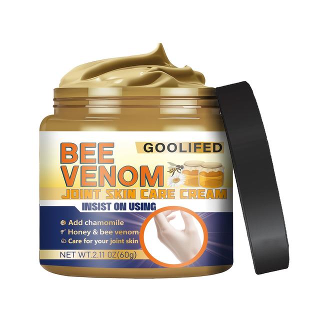TEMU 60г Крем для догляду за суглобами та шкірою з бджолиною отрутою | Потужне зволоження, згладжування, , ніжність, підходить для рук, ніг, щиколоток, кистей, колін, унісекс, гіпоалергенний, свіжий