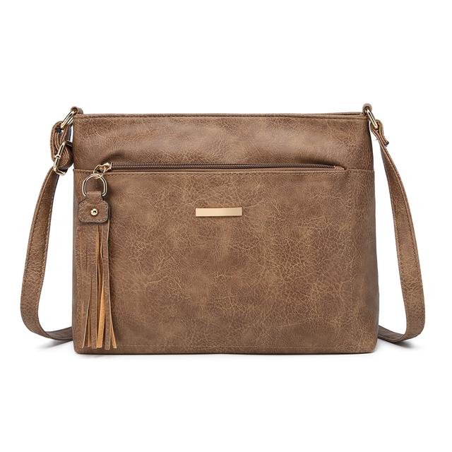 TEMU Bag, Pu Shoulder Bag Tassel Decor, 's Bag