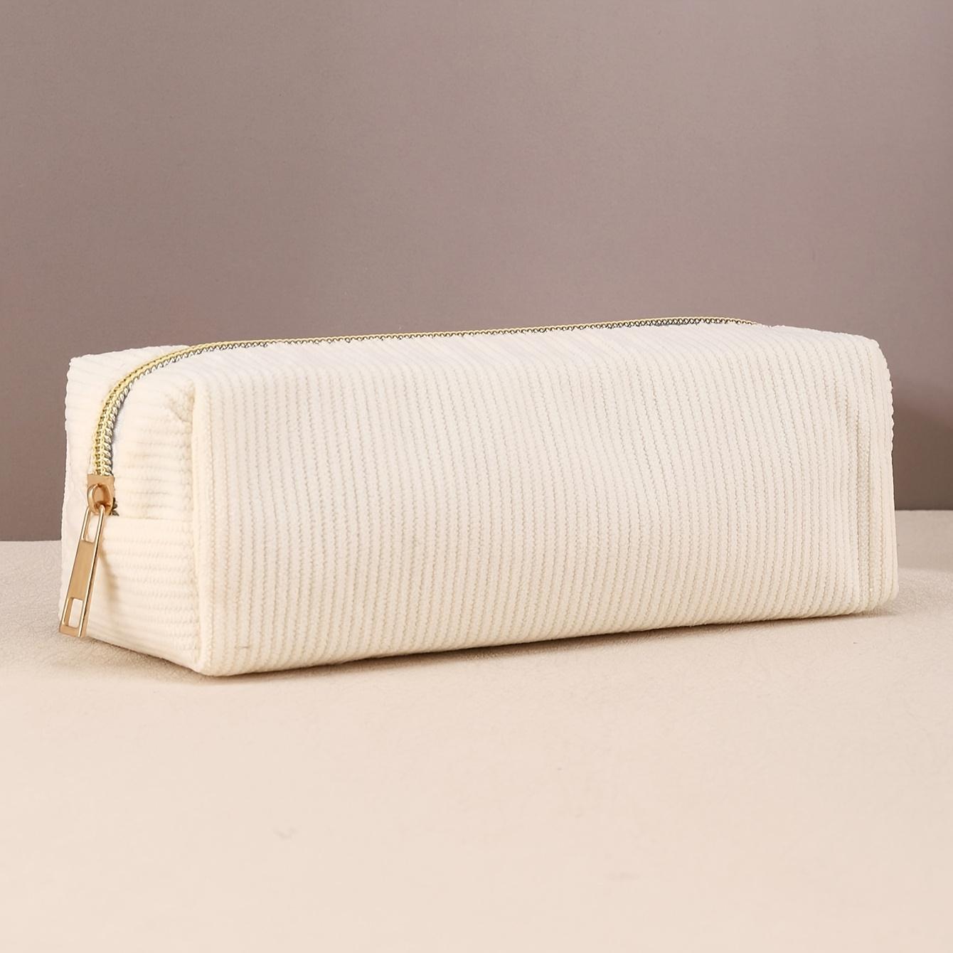 TEMU -inspired Corduroy Pencil Case - Medium, Layer, For & Classroom Organization - Perfect Back To School Supply