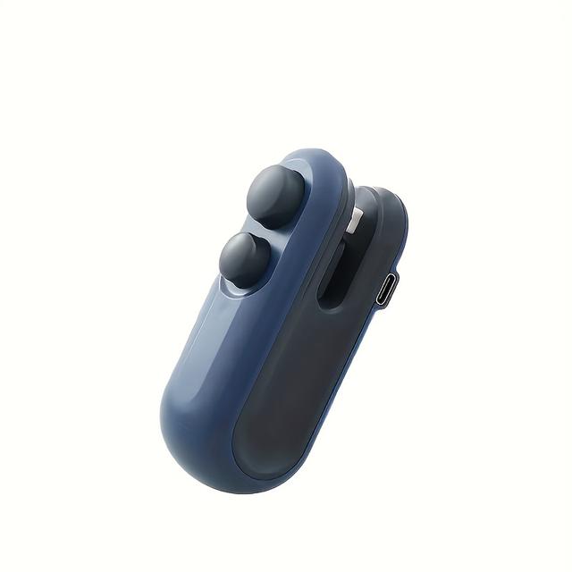 TEMU Portable Handheld Sealer Machine - Operation, Semi- Plastic Bag Sealer With Manual Crimping -like Mechanism, Compact & Lightweight For, Snacks,, Camping, Picnic - Durable Plastic (no