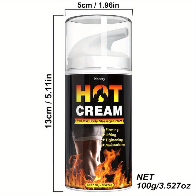 TEMU 100g Hot Cream - Body Hot Cream With Jojoba Oil & Collagen, Moisturizing & Firming Workout Cream For , Tightens & Lifts Belly, Thighs, , Legs