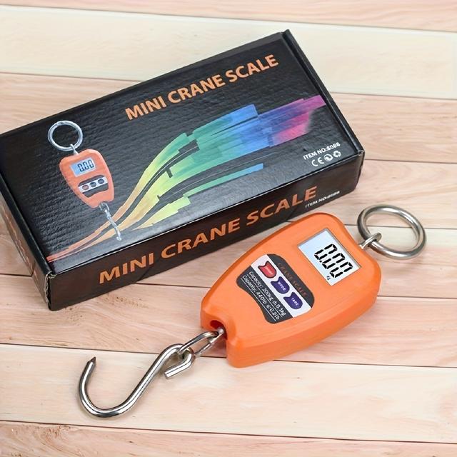 TEMU 1 Stück Hochleistungs-Digital-Kranwaage, 200 kg Industrielle Hakenwaage mit 0,01 kg , Batteriebetrieben, 36 , Kunststoffmaterial, Digitalanzeige - Batterie nicht im Lieferumfang enthalten