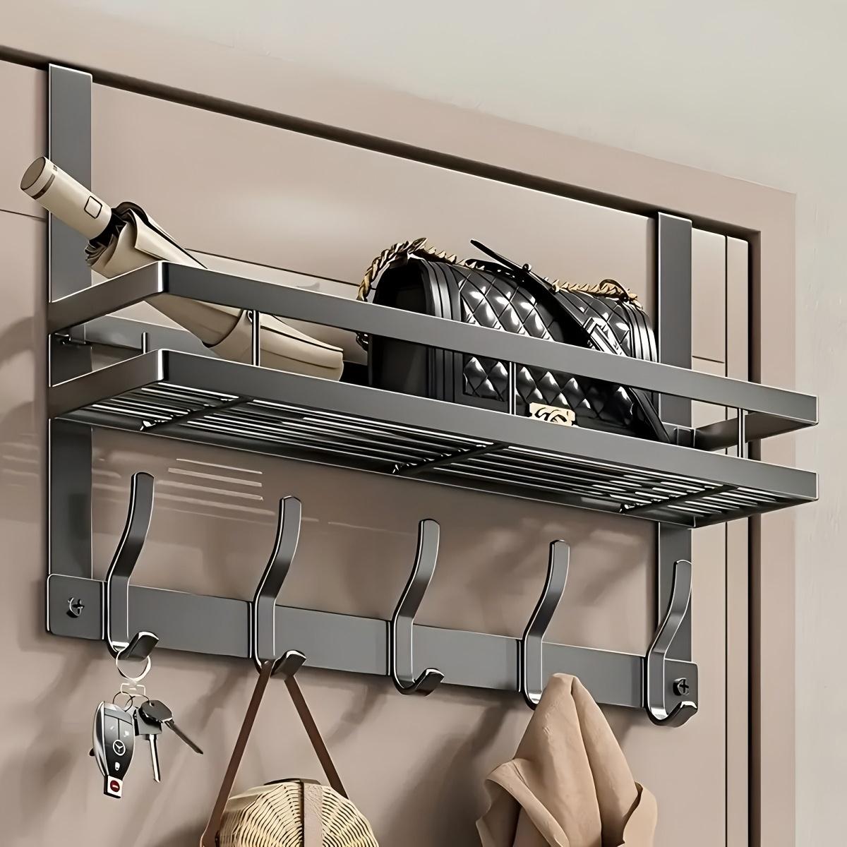 TEMU 1pc Opción Popular, Estante de Almacenamiento Multifuncional y Fácil de Instalar para Colgar en la Puerta para Organización de Dormitorio, Baño y Cocina