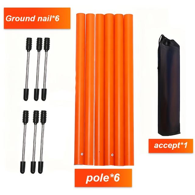 TEMU Dog Training Poles, Weaving Poles, And Obstacle Pole Set, Without Battery