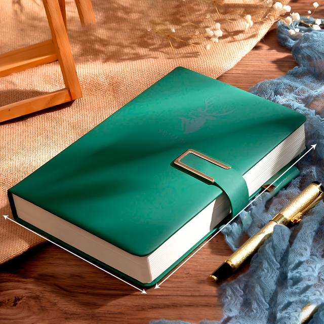 TEMU Caderno Personalizado de 360 Páginas em Pele Sintética Premium com Capa Macia em Pele Sintética, Ideal para Casa, Escritório e Estudo