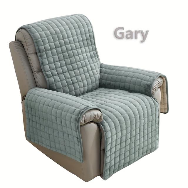 TEMU Schicker Kunstpelz Einzelsofabezug - Haustierfreundlich, Rutschfest, Leicht zu Reinigen für Wohnzimmer, Schlafzimmer, Bürodekoration