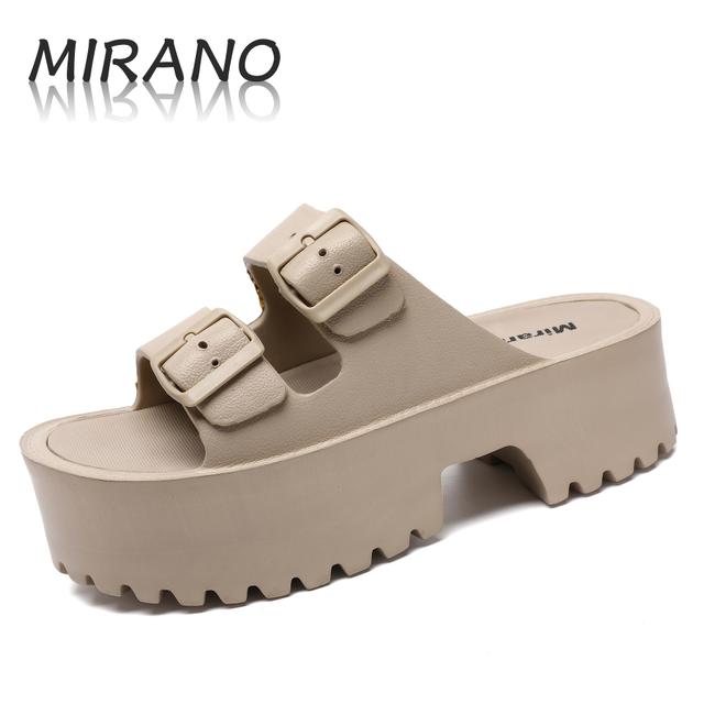 TEMU New Thick-soled Double-strap High-quality Women's Sandals
