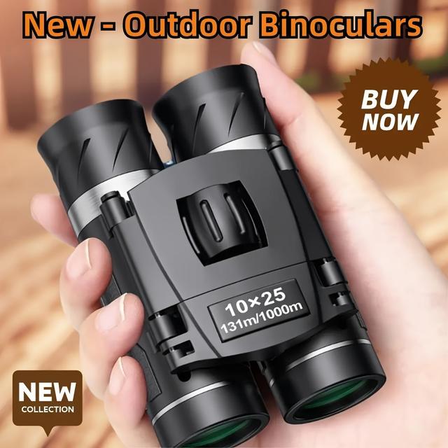 TEMU New - Outdoor Binoculars, 10x Magnification, Large Lens, High Quality, Suitable For Camping, Fishing, Hiking, Bird Watching, Concerts, And Sporting Events, Durable Hiking Equipment Binoculars