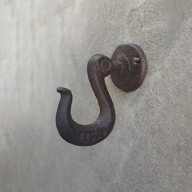 TEMU 1 Vintage American Cast Bracket | Practical Wall-mounted Plant Hanger For Indoor And Outdoor Use, Painted End