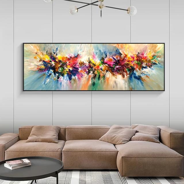 TEMU Schicker Abstrakter Graffiti-Leinwandposter - Wasserdicht, Geruchlos, Wanddekoration für Wohnzimmer, Schlafzimmer, Büro, Bar | Perfektes Geburtstagsgeschenk | Rahmenlose Modische Heimdekoration