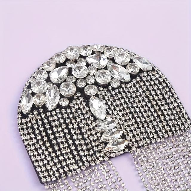 TEMU British European And Beaded Tassel Rhinestone Suit Accessories For Men And Women