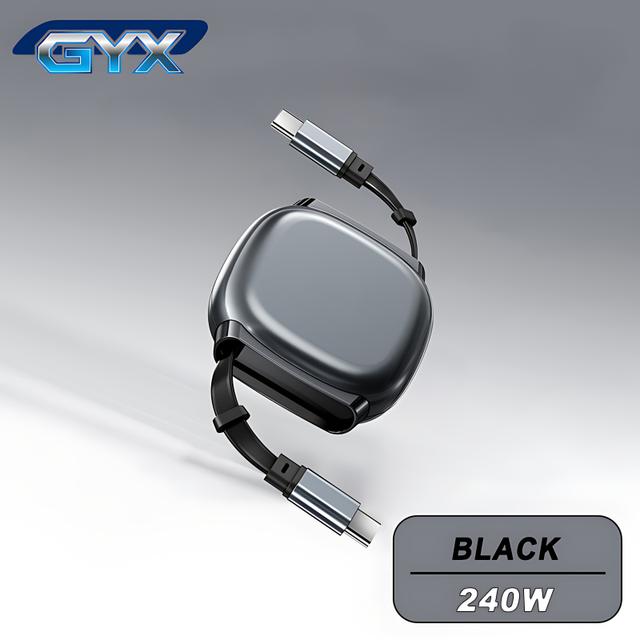 TEMU GYX USB-C Kabel mit Magnetischer Halterung, 240W USB-C Kabel mit Schnellladefunktion, 6 Einstellbare Längen, USB-C Kabel für iPhone 16, 15, Samsung S24/23+