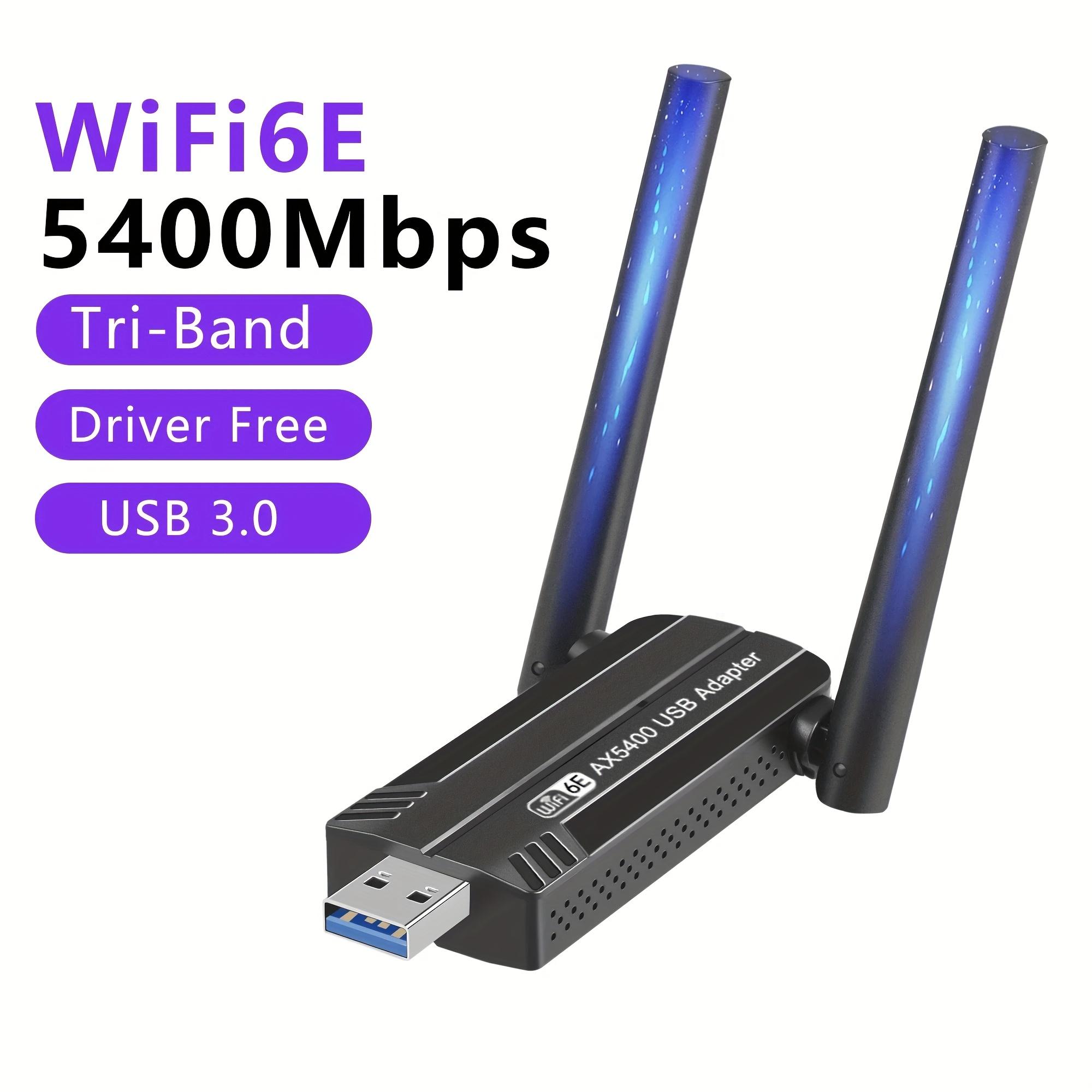 TEMU 5400m Wireless Network Card Wifi Driver-free Desktop Computer Usb3.0 Gigabit Wireless Wifi Receiver Transmitter