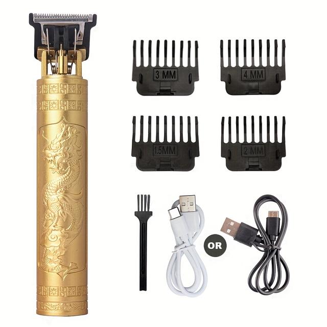 TEMU Wireless T9 Hair Clippers For Men - Accurate Cutting Mechanism With Pattern