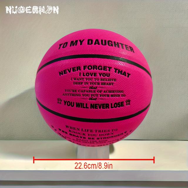 TEMU Engraved Basketball Encouragement Basket For Daughter