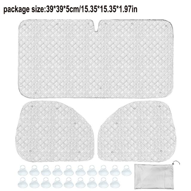 TEMU Windshield Sun Shade For 2014-2024 , Insulated Front Seat Side Sunshade For All , Blockout Uv Reflector Privacy Protection