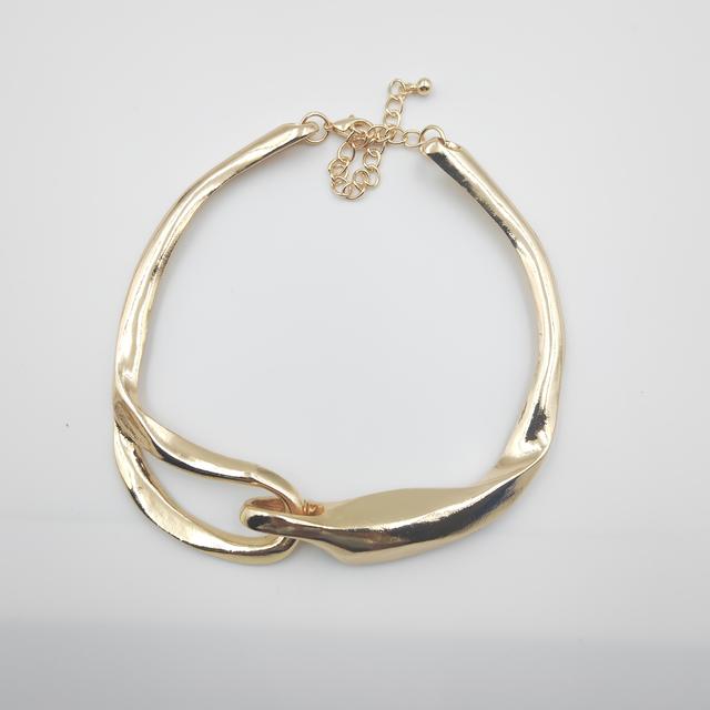 TEMU 유럽 및 미국 스타일의 속이 빈 넥 체인, 활용도 높은 스타일