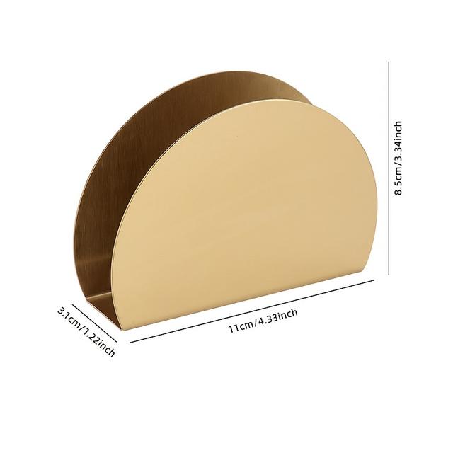 TEMU 1 Creative Multi-functional Unusual Paper Towel Holder, Stainless Steel Freestanding Napkin Clip Paper Stand For Restaurants, Cafes, Hotels, And Bars