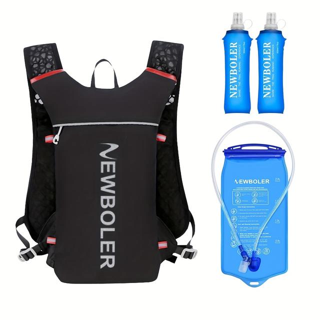 TEMU -country Running Backpack 5l Ultra Running Hydration Vest Set Marathon Running Cycling Bag With 500ml Soft Bottle And 2l Water Bladder