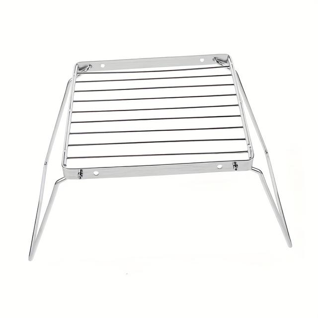 TEMU Collapsible Stainless Steel Campfire Cooking Rack, Suitable For Outdoor Camping And Travel, Do Not Contact Food