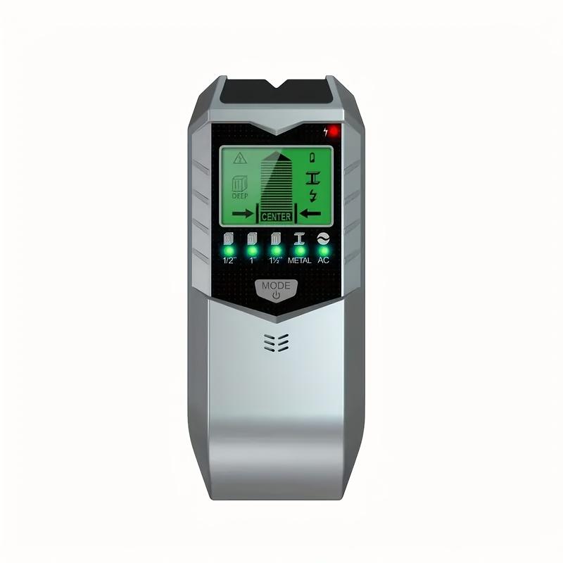 TEMU Ciicii 1pc Detector Wall Scanner, 5 In 1 Detector With Hd Lcd Display, Detector Beam Finder For Center And Edge Of Wood, Ac Wires, Metal Piles, Pipes