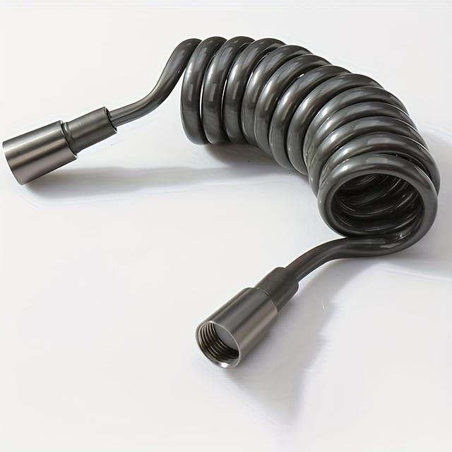 TEMU สายสเปรย์สำหรับห้องน้ำ, สายยางยืดหยุ่นยาว, สายฝักบัวมือถือ, สายสปริงปืนฉีดน้ำ