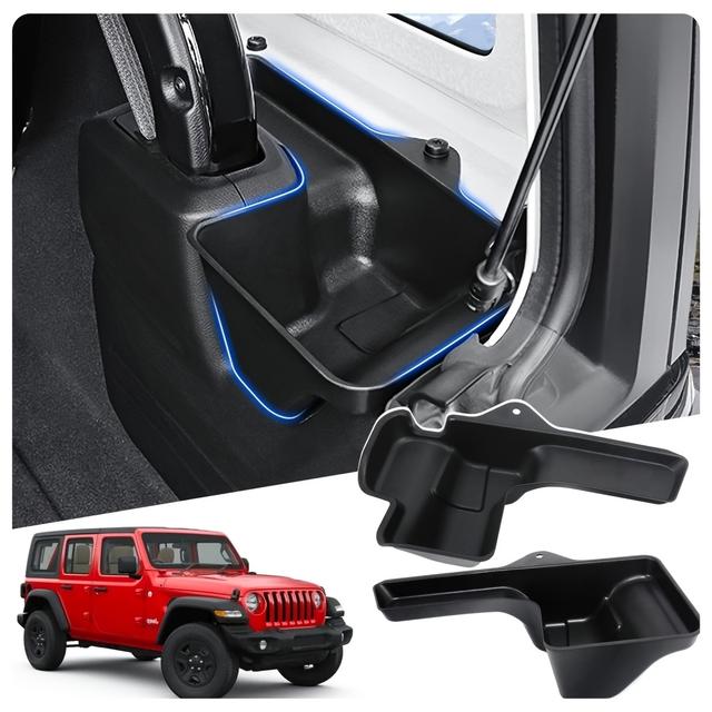 TEMU Kofferraum-Aufbewahrungsbox für JEEP Seiten, kompatibel mit 2018–2022 JL JLU 4-Türer (nicht für 4xe), Innenraumzubehör (2 Stück)