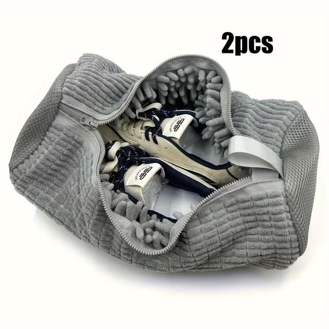 TEMU 1 Stück/2 Stücke Schuhtaschen für die Waschmaschine, Wiederverwendbare Schuhreinigungstaschen für alle Schuharten -größen, Wäschesäcke