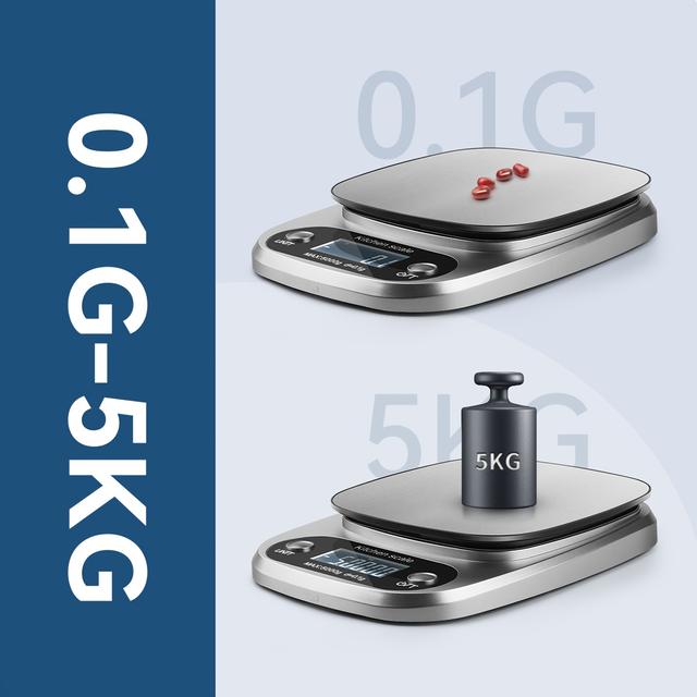 TEMU 1 Stück 5kg/0,1g Hochpräzise Elektronische Waage mit 4 Messunits, Präzise Digitale Küchenwaage für Backen Kochen – Das unverzichtbare Küchenzubehör für genaue Messungen