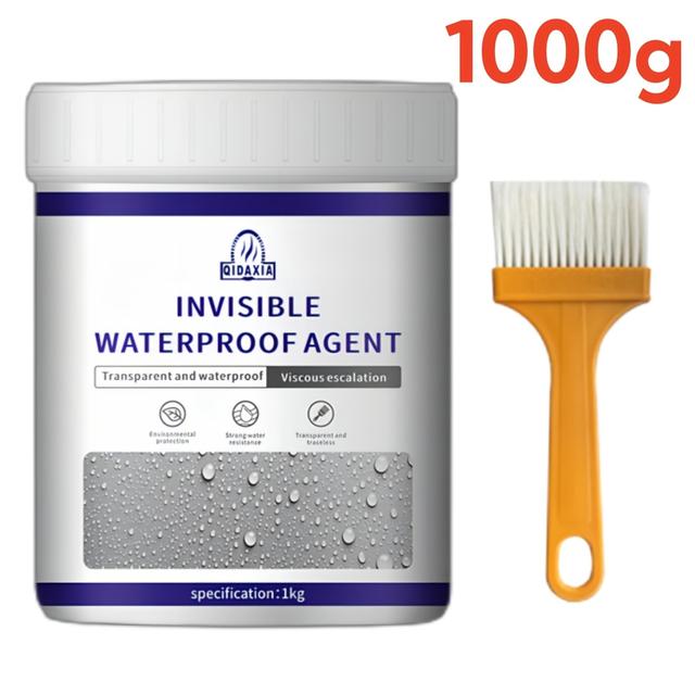 TEMU 1000g 防水接着剤 防水パテ 内外壁用 強力万能防水接着剂 透明 水漏れ補修剤 補修用 強力粘着 水漏れ防止剤 ひび割れ補修剤 防漏塗料防水剤 速乾性 高い透明度 滑り止めと耐摩耗性 住宅用防水剤 屋外 強力 屋根 壁 浴室