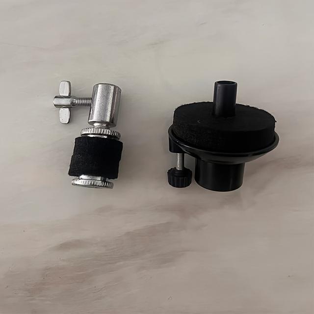 TEMU 2 Piezas Soporte Profesional para Platillos con Base y Cojín, Sujetador de Címbalos, 22mm Abrazadera para Kits Snare & Jazz