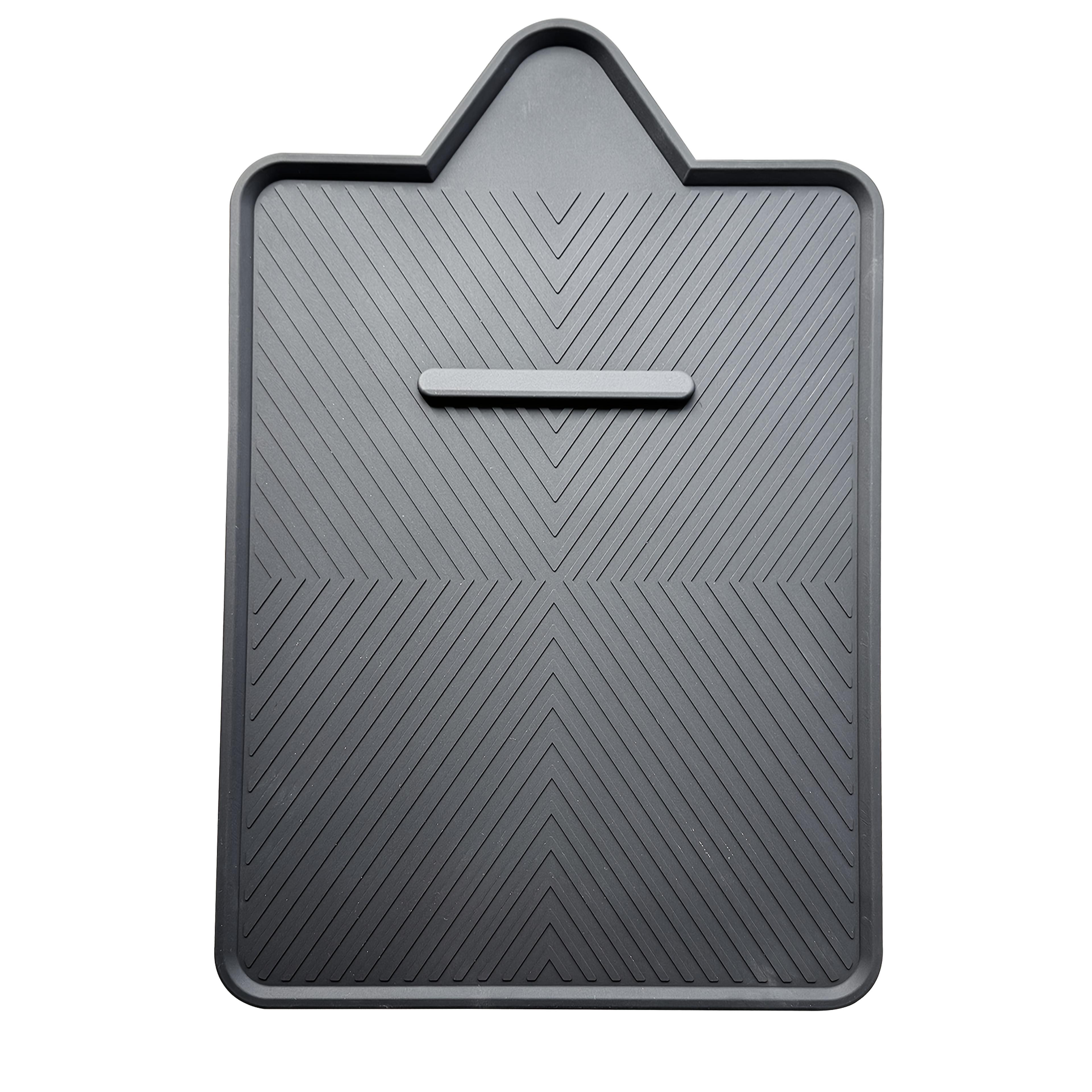 TEMU Sharpen-no-mess Sharpening Stone & Whetstone Tray, Knife Sharpener Mat With Anti-slip Textures, Stopper Bar