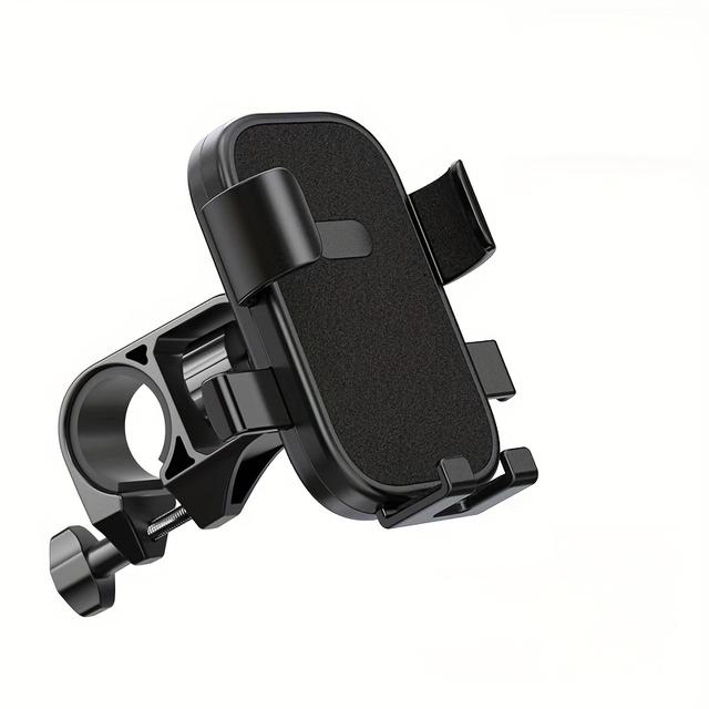 TEMU Odporny na wstrząsy uchwyt rowerowy na telefon z regulacją 360 stopni, odpowiedni do rowerów górskich, hulajnóg elektrycznych i nawigacji GPS motocyklowej