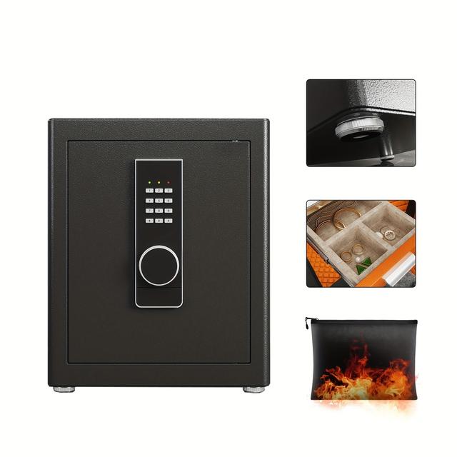 TEMU Box With Digital Keypad Lock, Security With Removable Shelf For Home, Hotel, Office, , Money