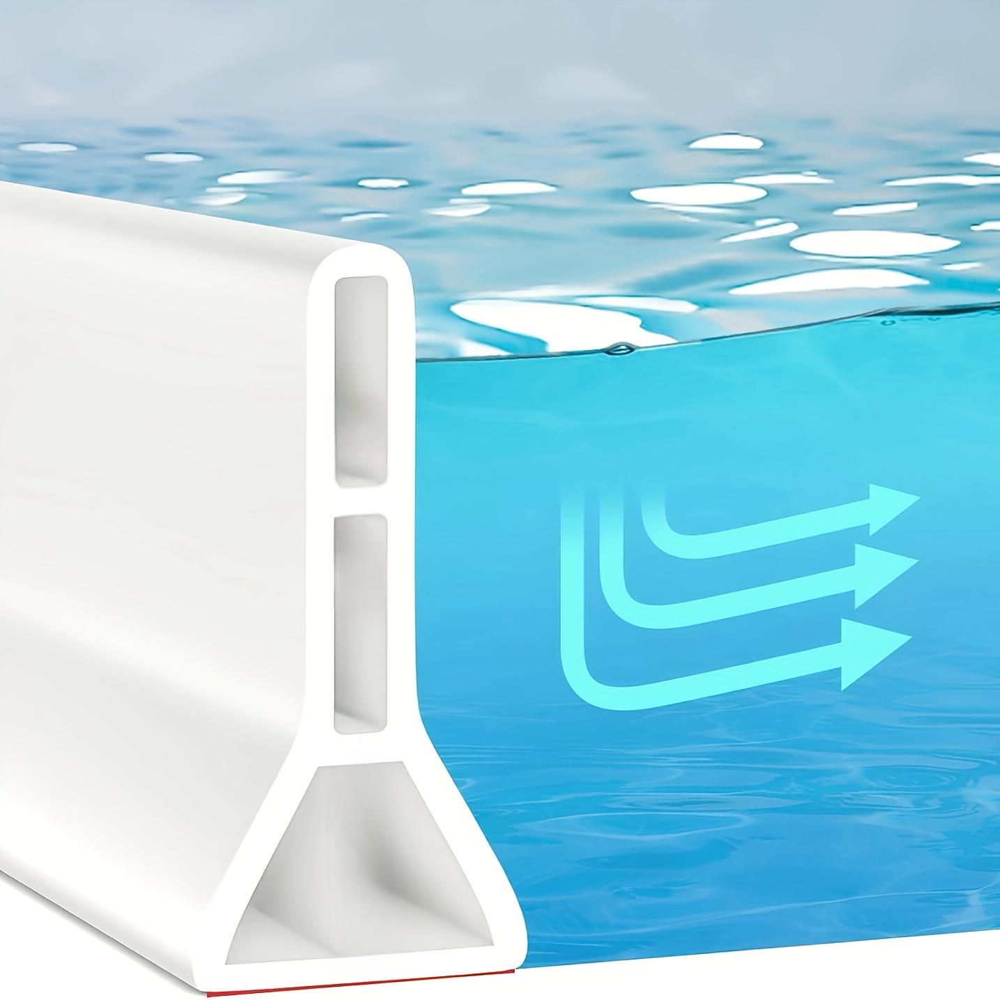 TEMU 2. High Shower Threshold Waterproof Splash Guard, Foldable Self-adhesive Screen, Dry And Wet Water Barrier For Bathroom And Kitchen, Vinyl Material